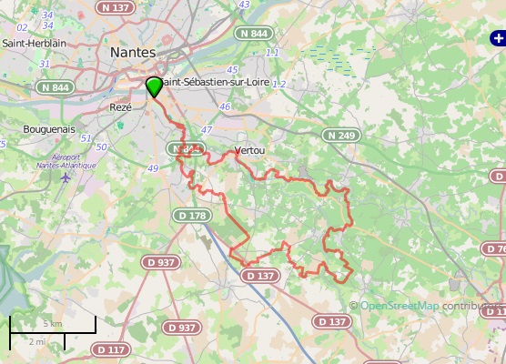 Sèvre et Maine - 58km